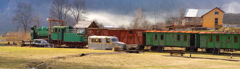 A unique railway car