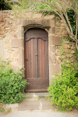 door in an ancient village in Europe