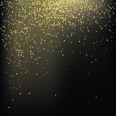 Vector background with golden stars