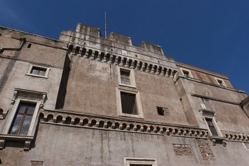 Castle of the Holy Angel and Mausoleum of Hadrian in Rome, Italy