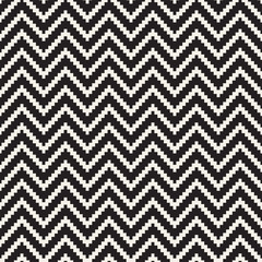 Repeatable geometric grid texture. Vector seamless mesh pattern. Monochrome zigzag lines abstract background
