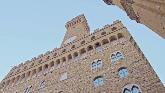 View of Piazza della Signoria, Palazzo Vecchio, Florence.