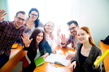 College students on a lecture