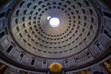 antheon with the famous ray of light from the top, Rome