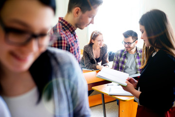 College students on a lecture