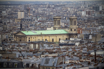 Fototapeta na wymiar View of Paris from the Sacre Coeur