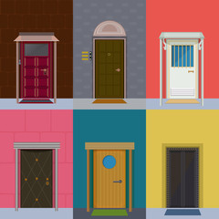 Colorful Entrance Doors Collection