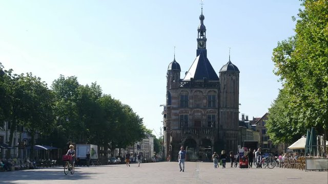People walking on the Brink in Deventer