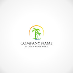 palm tree logo