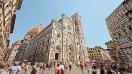 view of the Basilica of Santa Maria del Fiore in Florence, Italy