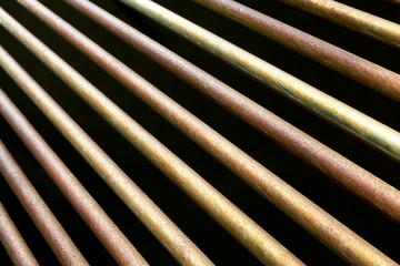 metal rods, abstract background