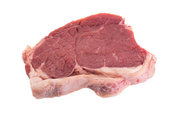 Raw fresh beef steaks, fresh sirloin steaks