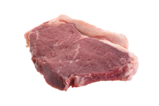 Raw fresh beef steaks, fresh sirloin steaks
