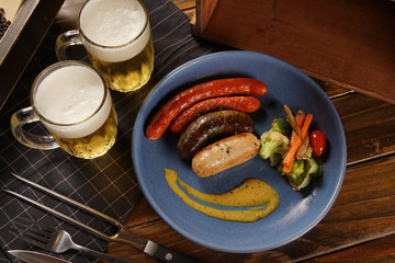 grilled sausages