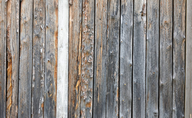 A fence made of boards