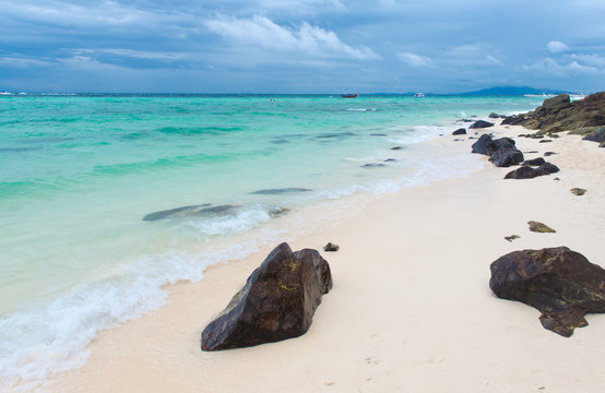 Beach on the Bamboo island in Kraby