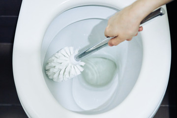 clean the toilet, toilet