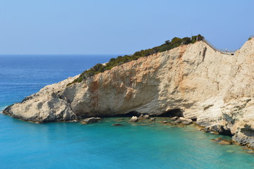 Fototapeta premium Blue, clear water - amazing Lefkada beaches