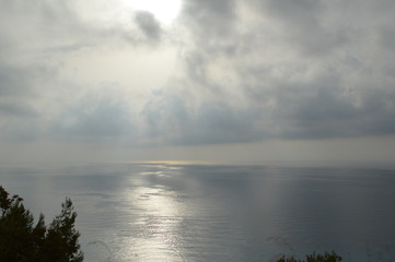 Obraz premium the best view on top of the Lefkada mountains