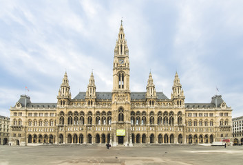 Fototapeta premium Nowy Ratusz Wiedeń - Austria