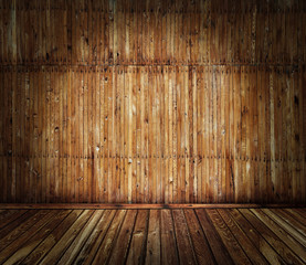 old wooden interior