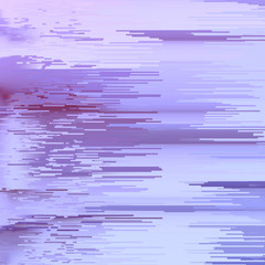 Glitch abstract background. Vector illustration. Pink, violet colors.