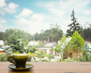 cup on table