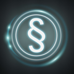 Law protection right icons 3D rendering