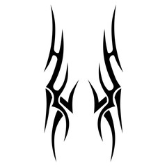 Tattoo tribal vector design. tattoos tribal vector pattern idea