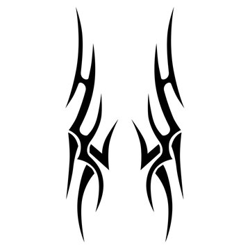 Tattoo tribal vector design. tattoos tribal vector pattern idea