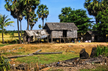 Fototapeta na wymiar Kambodża wieś