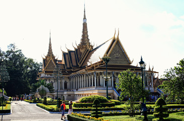Fototapeta na wymiar Phnom Penh pałac