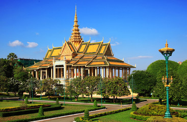 Phnom Penh pałac 2 - obrazy, fototapety, plakaty