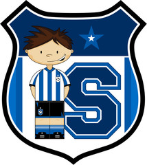 S is for Soccer Learning Illustration