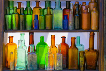 Bottles with different colors