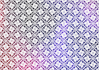 pattern of blue and purple the hexagons on a white background 
