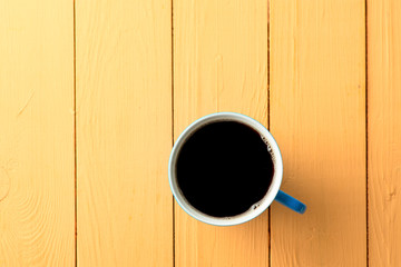 Coffee cup - top view