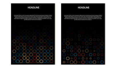 flyer(brochure) design template for magazine cover, education, report, business mockup, presentation