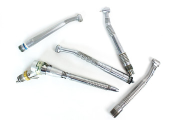 Vintage Dental Drill Pieces Photographed From Above
