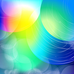 Abstract overlay circle background with circles. Vector.