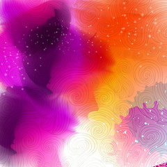 Abstract watercolor stains background. Vector illustration.