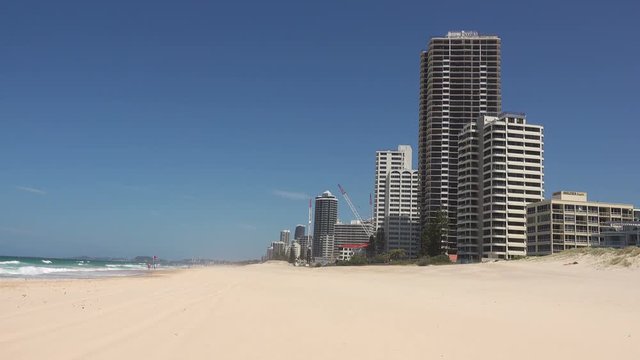 Surfer's Paradise, Skyscraper Building near Beach,