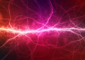 Abstract purple lightning, electric background