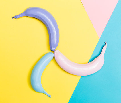 Painted bananas