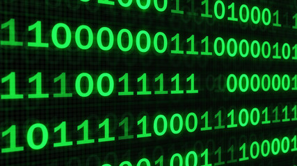 The green code made programming dark background