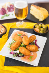 chicken and vegetables croquettes