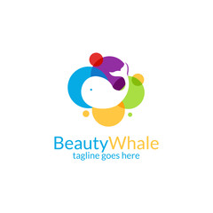 Beauty whale logo