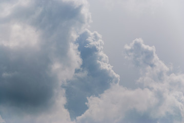 clouds in the sky in summer