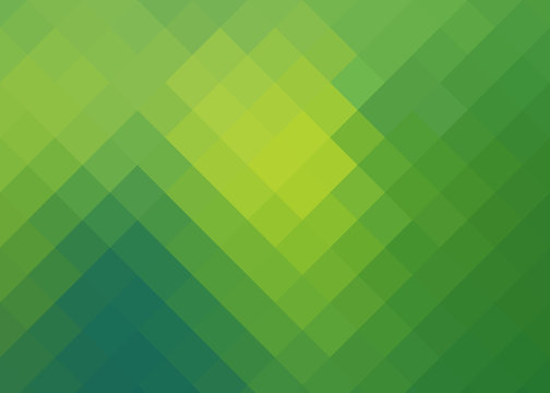 background with yellow-green of rhombuses with reflections 