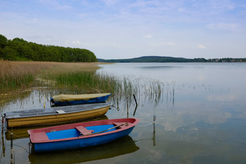 Fototapeta na wymiar beautiful, romantic lake Seddin in Brandenburg, germany